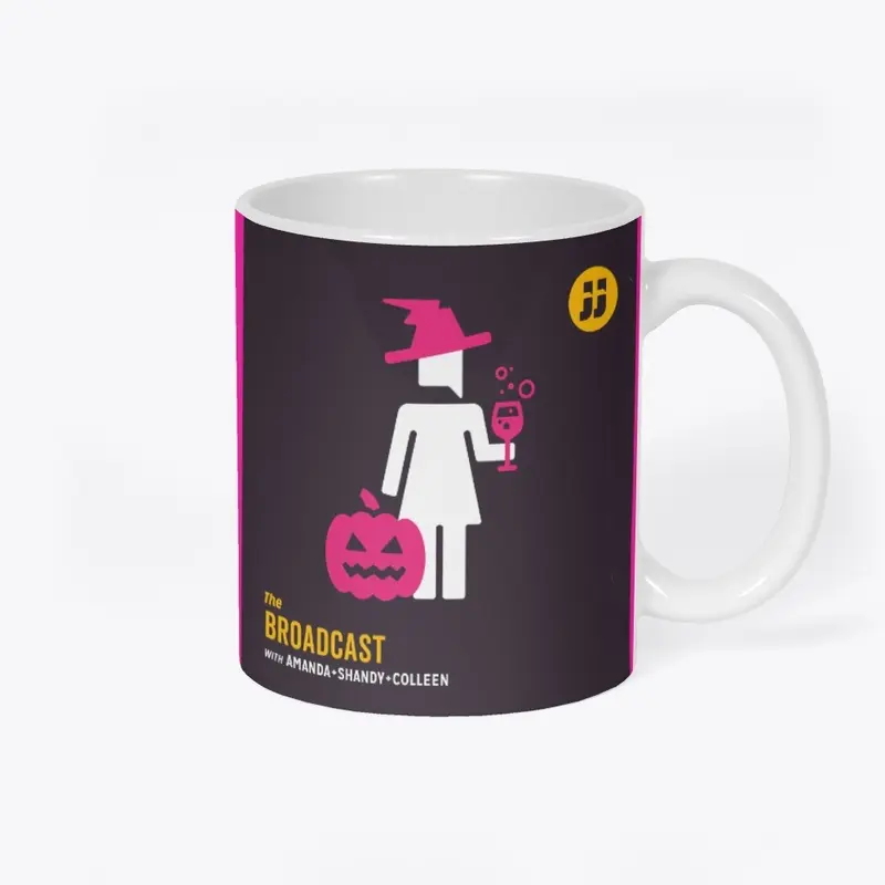 Broadcast Halloween Mug- Handle on Right